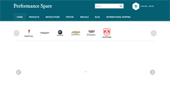 Desktop Screenshot of performancespare.com